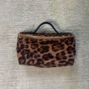 a new day Brown Leopard Print Cosmetic Bag